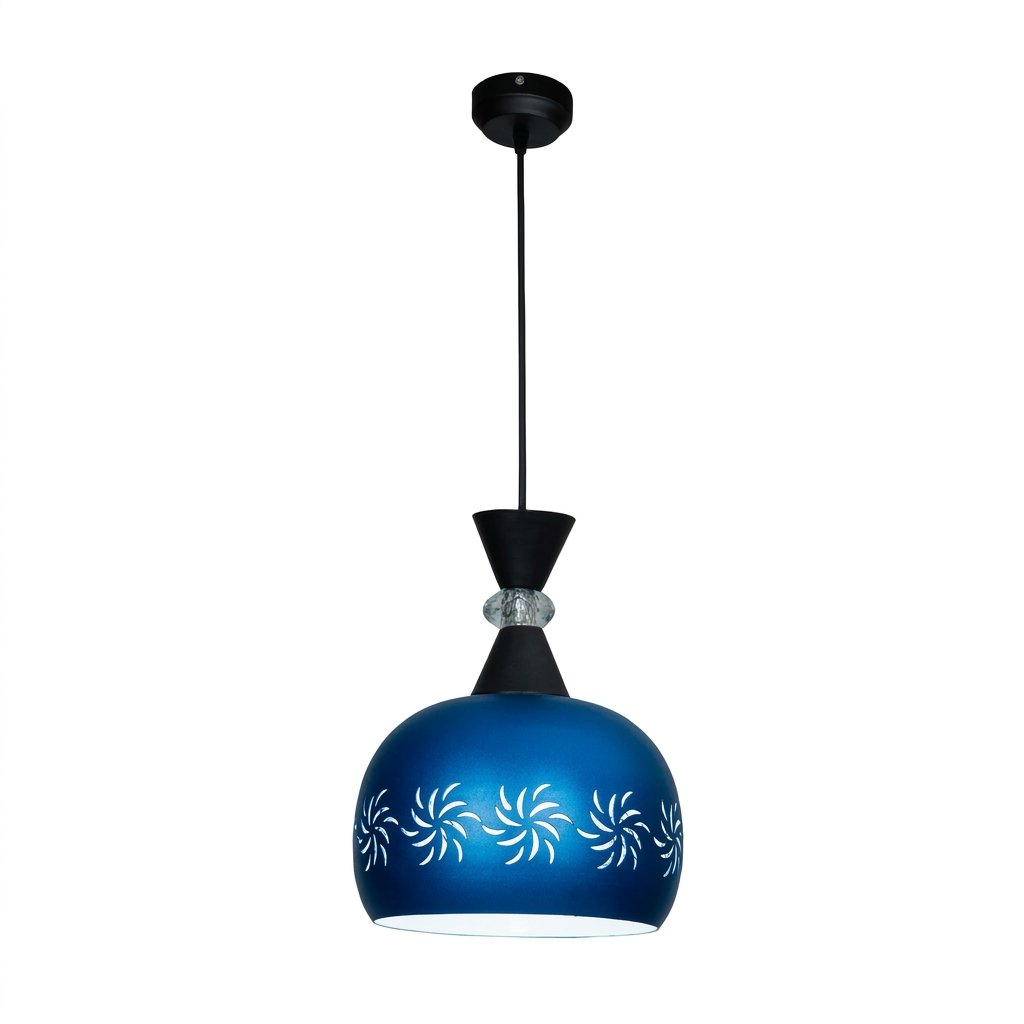 BlueSwirl Dome Pendant Hanging Light