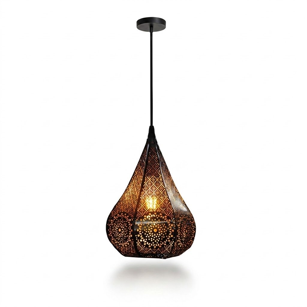 Royal Drop Filigree Pendant Light