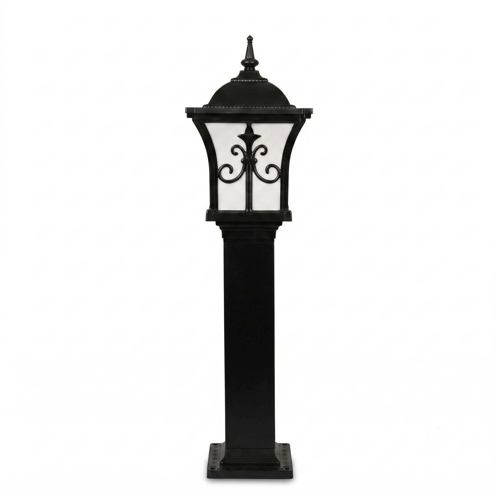 TRISHUL BLACK BOLLARD GARDEN LIGHT